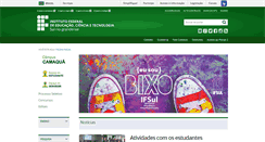 Desktop Screenshot of camaqua.ifsul.edu.br