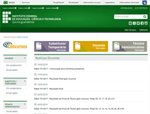 Tablet Screenshot of concursos.ifsul.edu.br