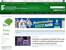 Tablet Screenshot of ifsul.edu.br